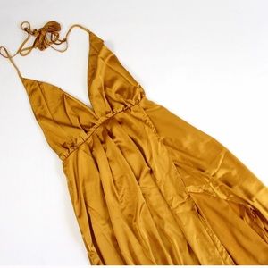 Evening gown in ginger